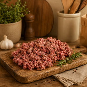 Mięso mielone garmażeryjne z dzika z suszoną wołowiną 500g x 5